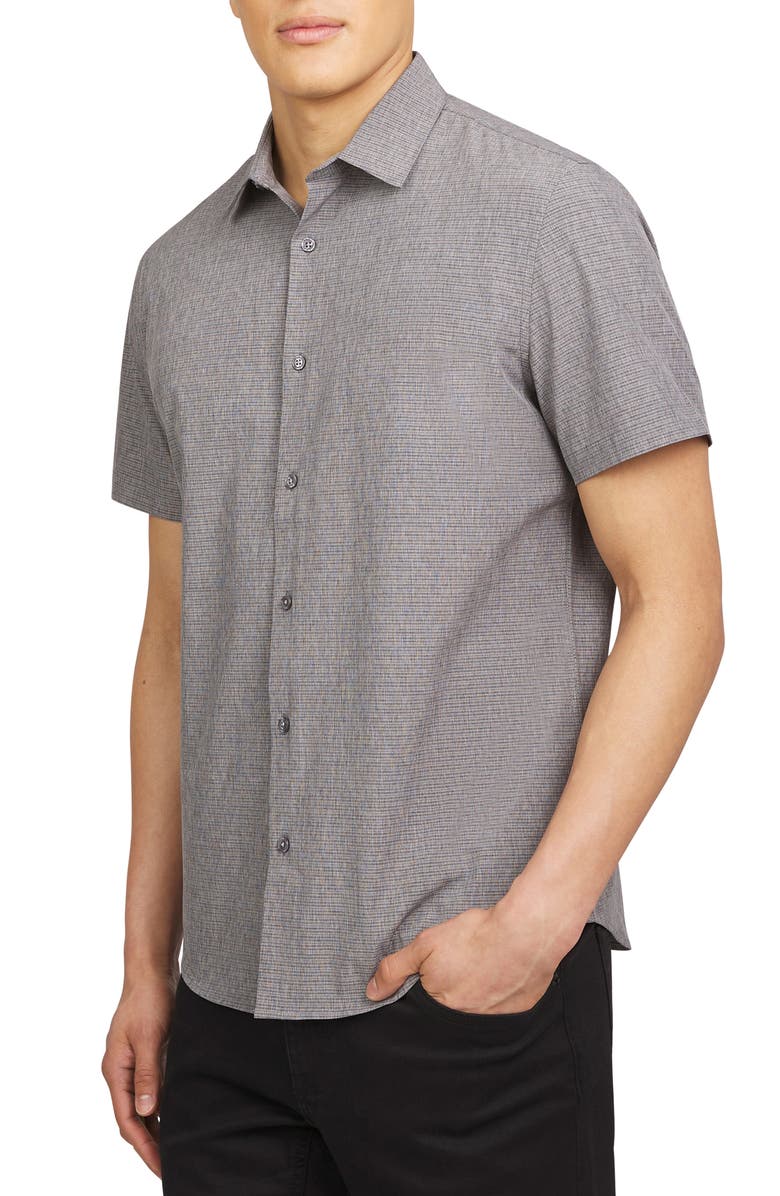 DKNY SPORTSWEAR Ezra Short Sleeve Button-Up Shirt, Alternate, color, 