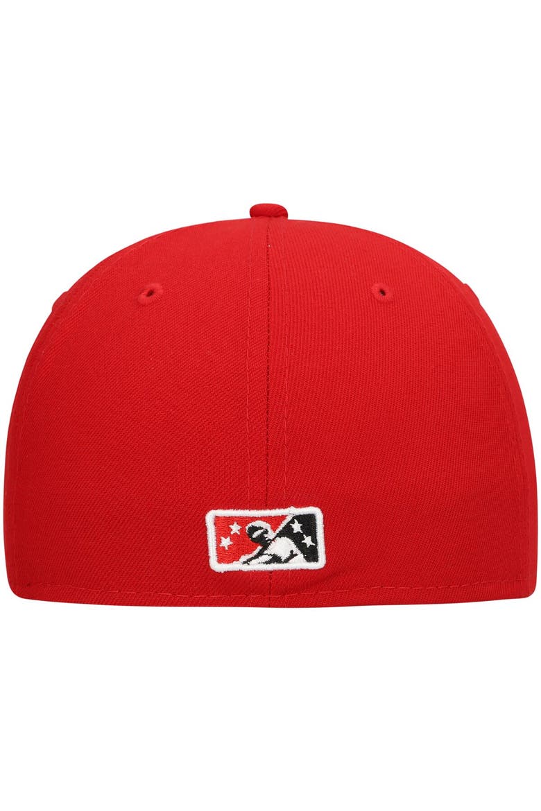 Men's New Era Red Rocket City Trash Pandas Authentic Collection Team Alternate 59FIFTY Fitted Hat, Alternate, color, Red