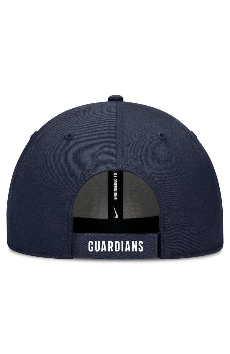 Nike Men's Nike White/Navy Cleveland Guardians Club Performance Adjustable Hat, Alternate, color, 