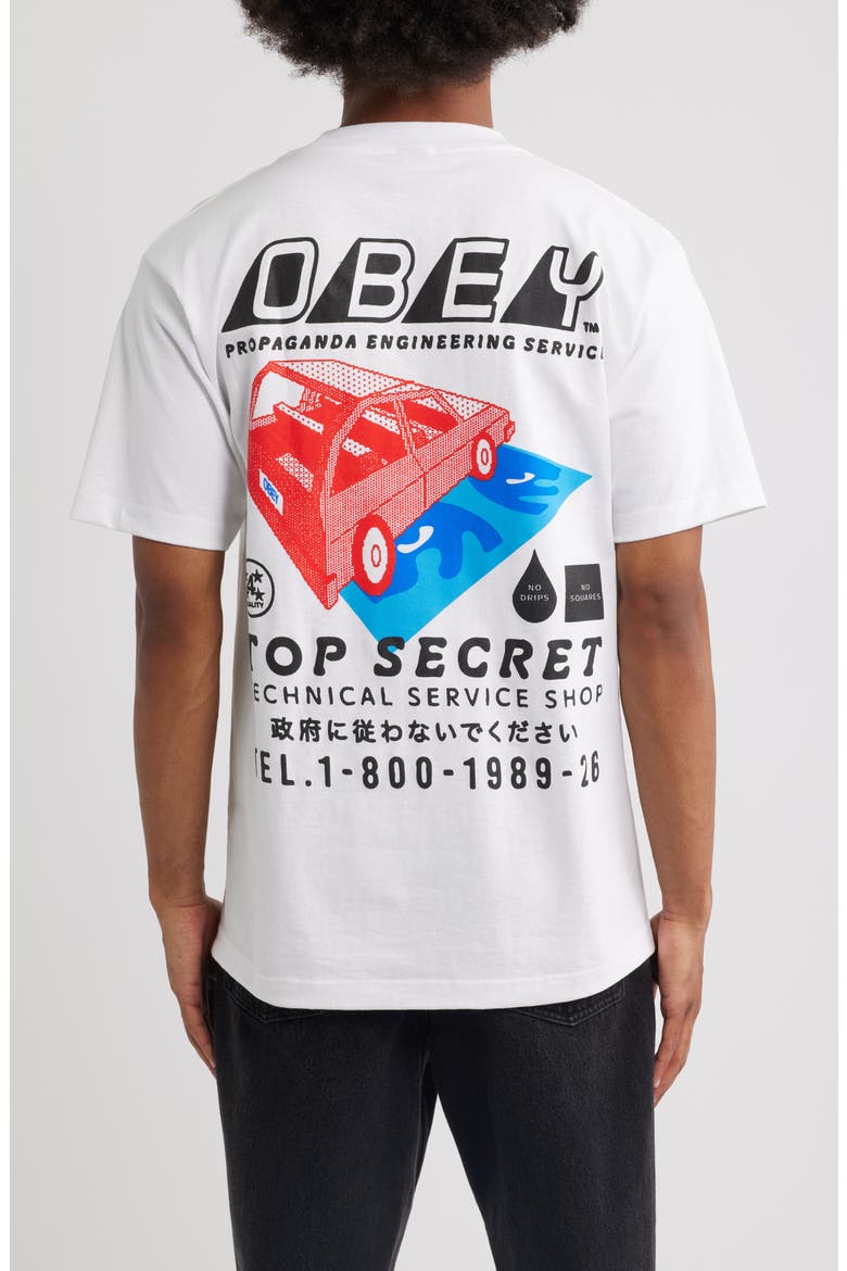 Top Secret Graphic T-Shirt, Alternate, color, WHITE