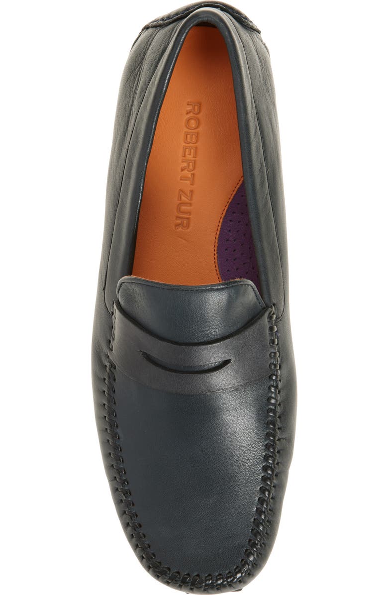 Robert Zur 'Sven' Penny Loafer, Alternate, color, Navy