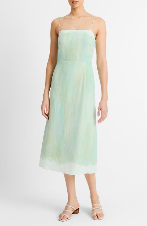 VINCE VINCE PAINTED PASTEL SHEATH DRESS
