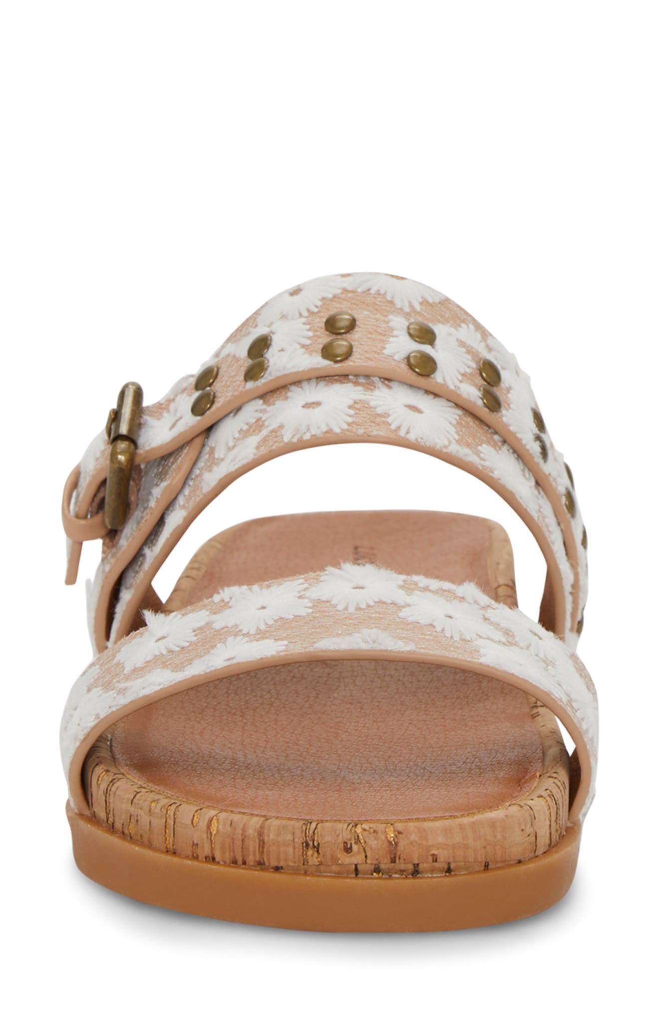 Dineesa Studded Two-Strap Sandal, Alternate, color, NATURAL DAISY