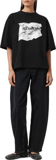 Scrunch Amelie Oversize Cotton Graphic T-Shirt