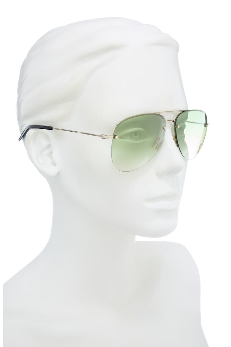 59mm Aviator Sunglasses, Alternate, color, GOLD BLACK