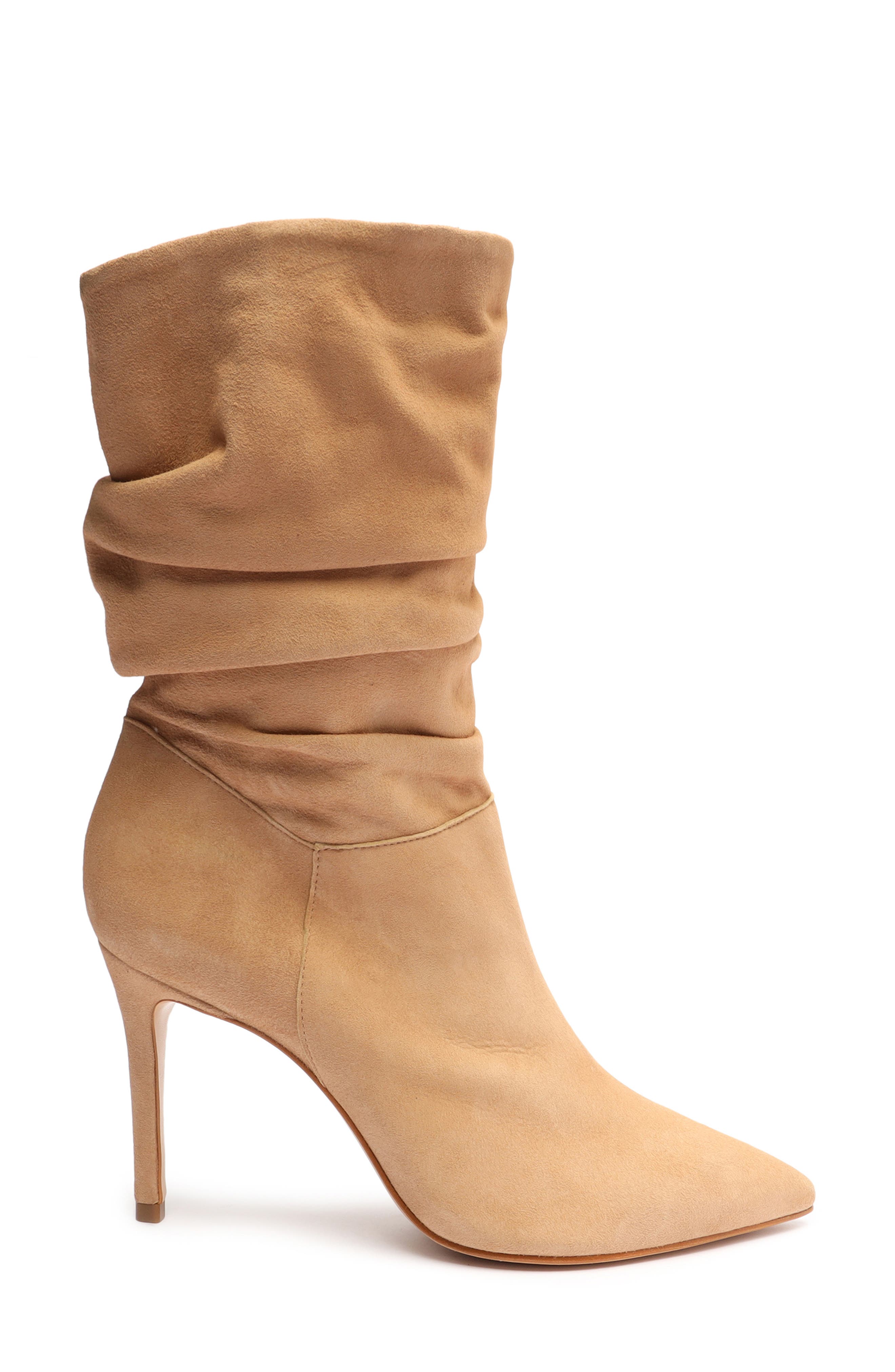 Ashlee Slouch Pointed Toe Boot, Alternate, color, HONEY BEIGE