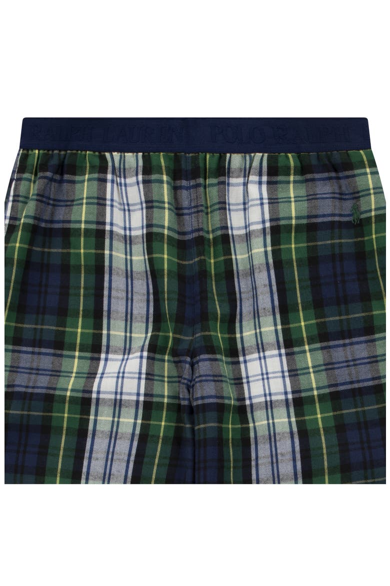 Kids' Plaid Woven Pajama Pants, Alternate, color, WHITE GORDON PLAID