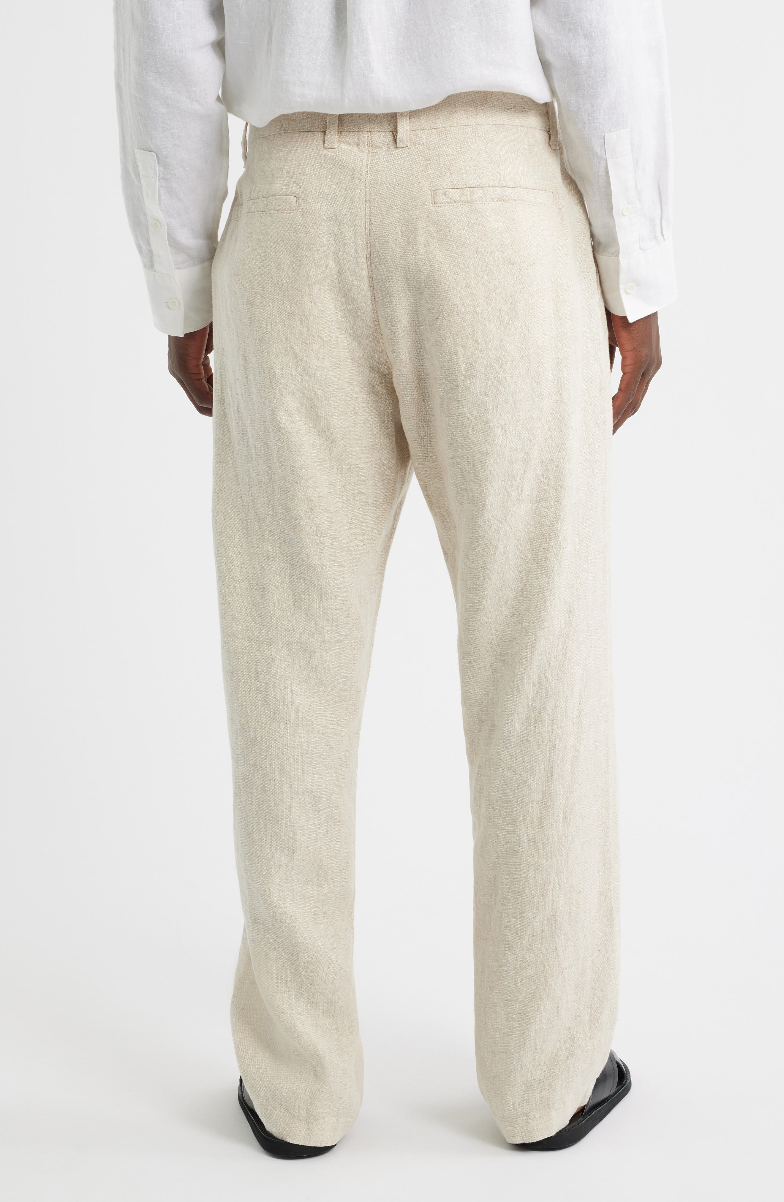1454 Aden Flat Front Linen Chinos - image 4