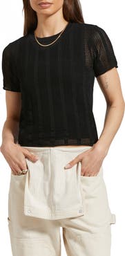 Brixton Sheer Stripe Top