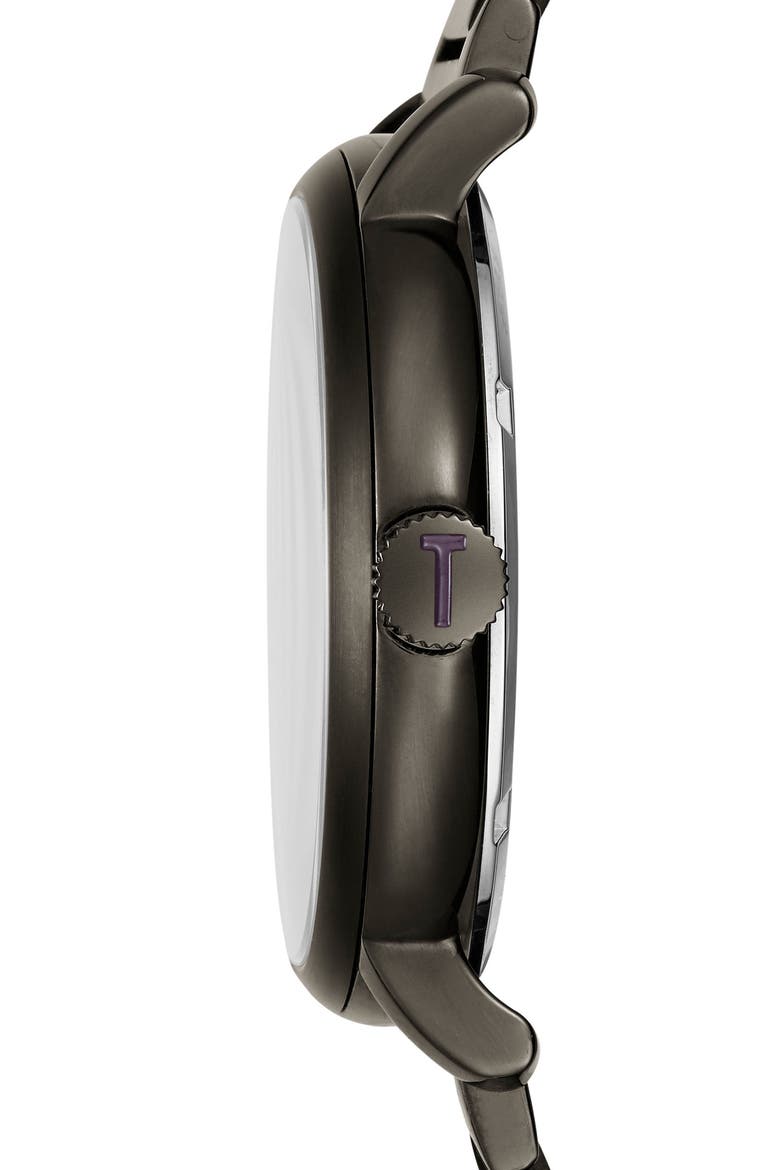 Trent Bracelet Watch, 44mm, Alternate, color, BROWN/ GUNMETAL
