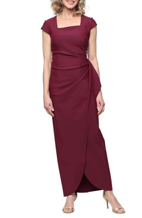 Contour Collection Ruched Gown