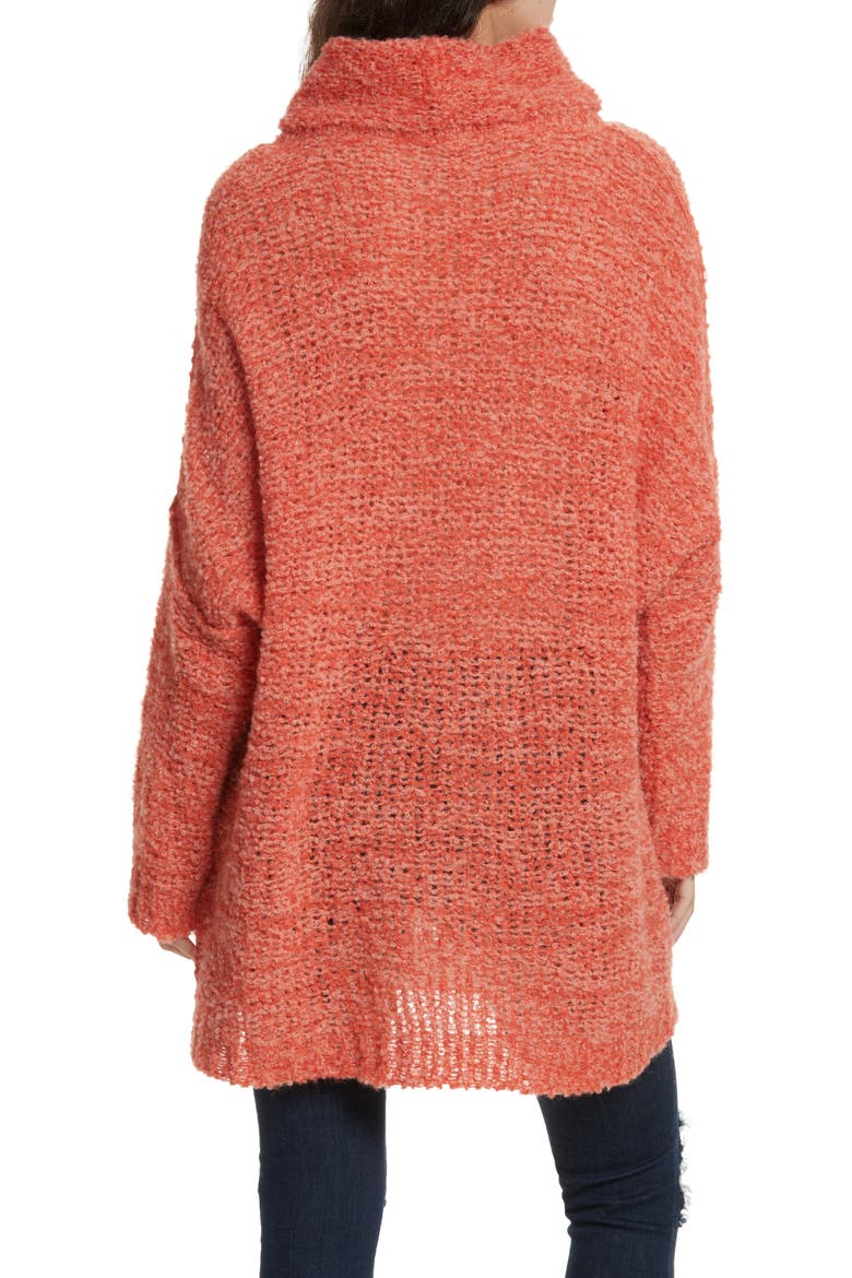 'She's All That' Knit Turtleneck Sweater, Alternate, color, ORANGE