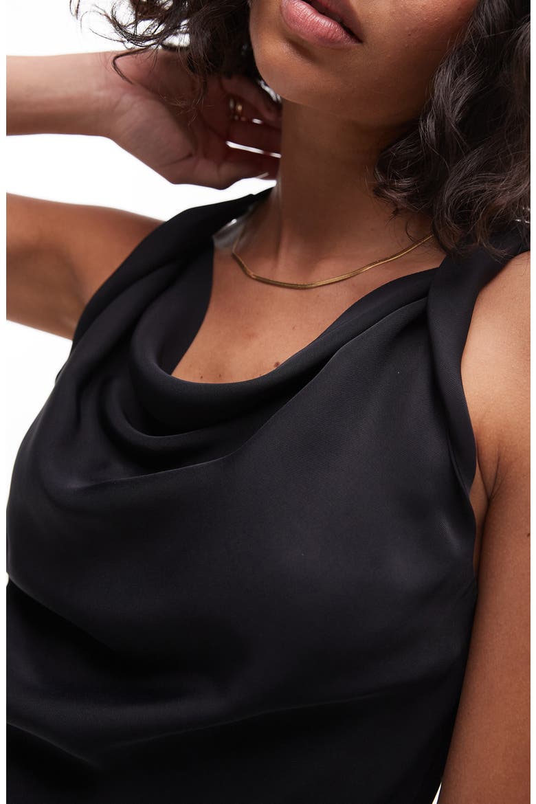 Twist Strap Sleeveless Top, Alternate, color, BLACK