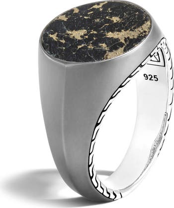 John Hardy Men's Classic Chain Radial Signet Ring | Nordstrom