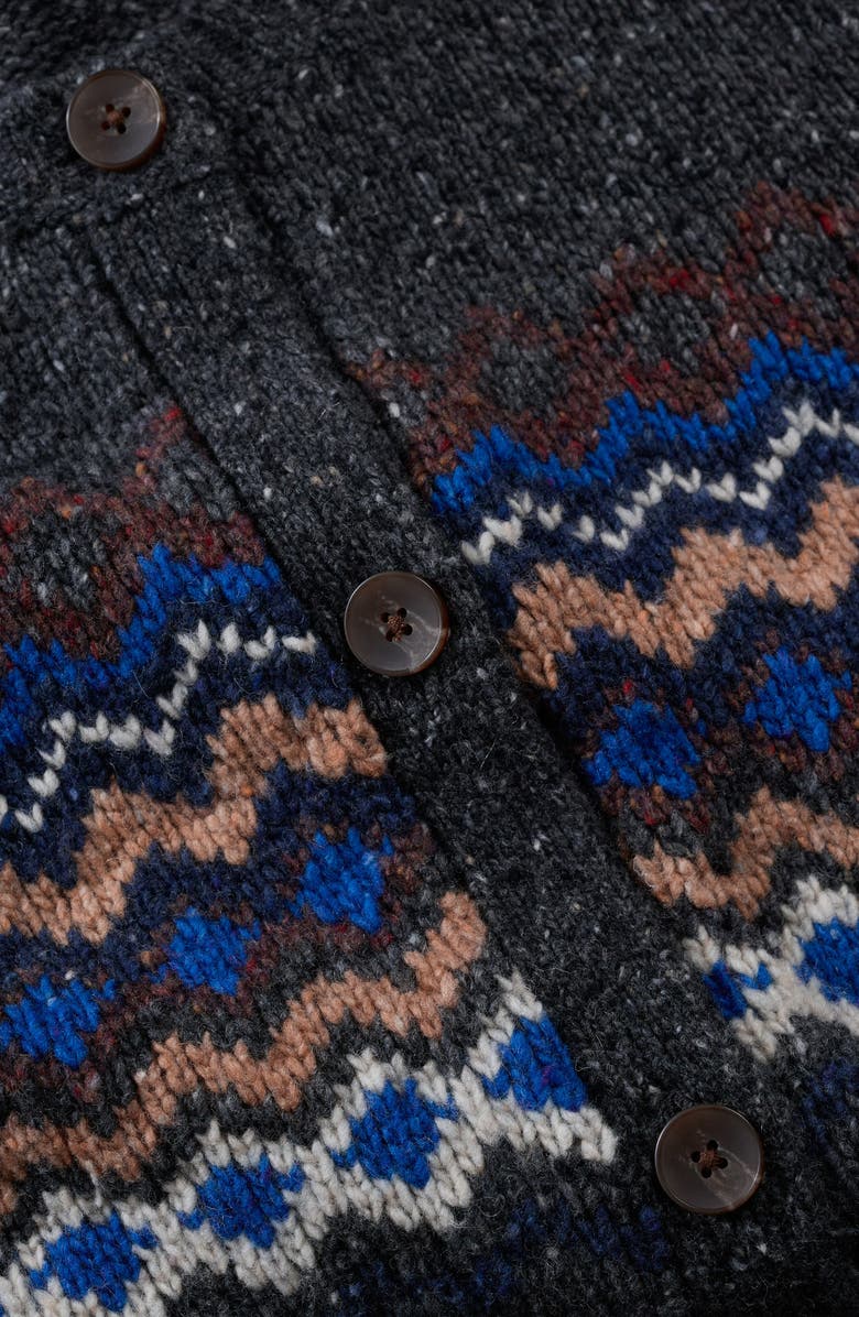 Seasalt Cornwall Golden Light Fair Isle Merino Wool Blend Sweater Vest, Alternate, color, Knit Sonata Coal Jetty Mix