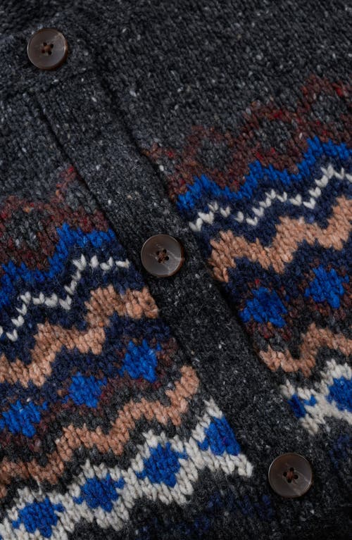 Seasalt Cornwall Golden Light Fair Isle Merino Wool Blend Sweater Vest In Black