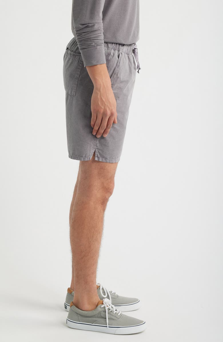ALEX CRANE Air Organic Cotton Drawstring Shorts, Alternate, color, Silver