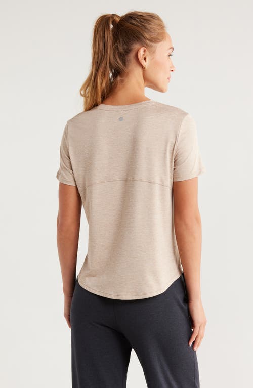 Zella Restore Soft Lite Relaxed Tee In Neutral
