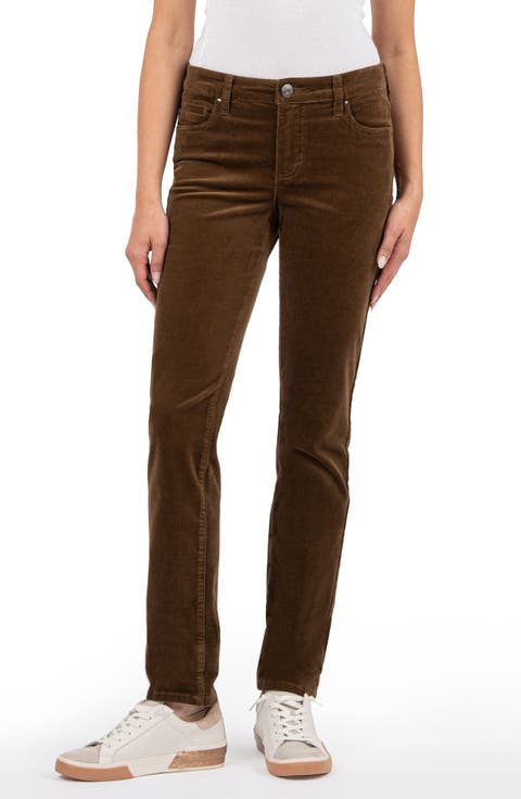 Catherine Stretch Cotton Corduroy Boyfriend Pants