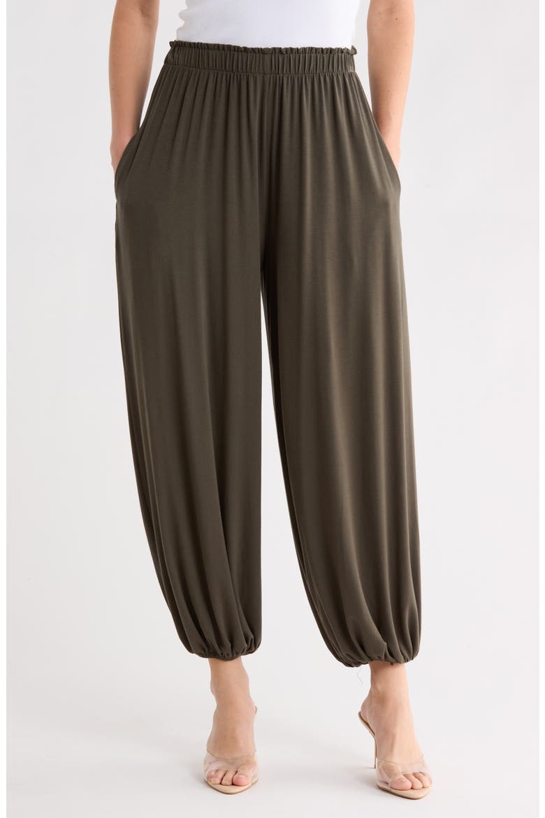 Jersey Harem Pants, Main, color, OLIVE