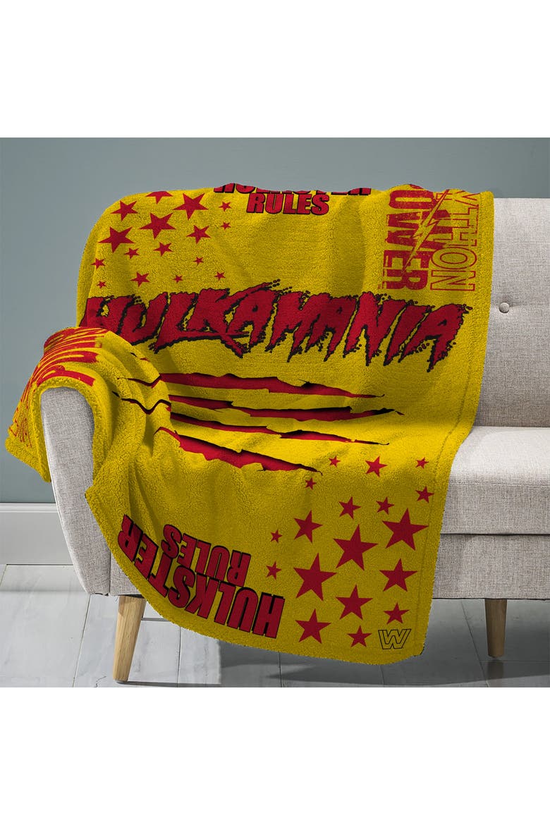 WWE Hulk Hogan 60" x 80" Raschel Throw Blanket, Main, color, None