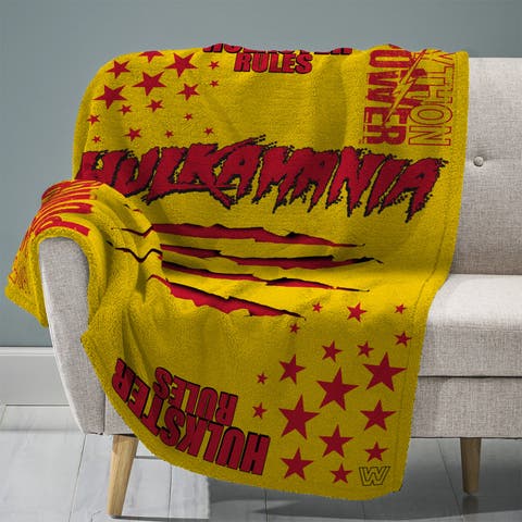 WWE Hulk Hogan 60" x 80" Raschel Throw Blanket