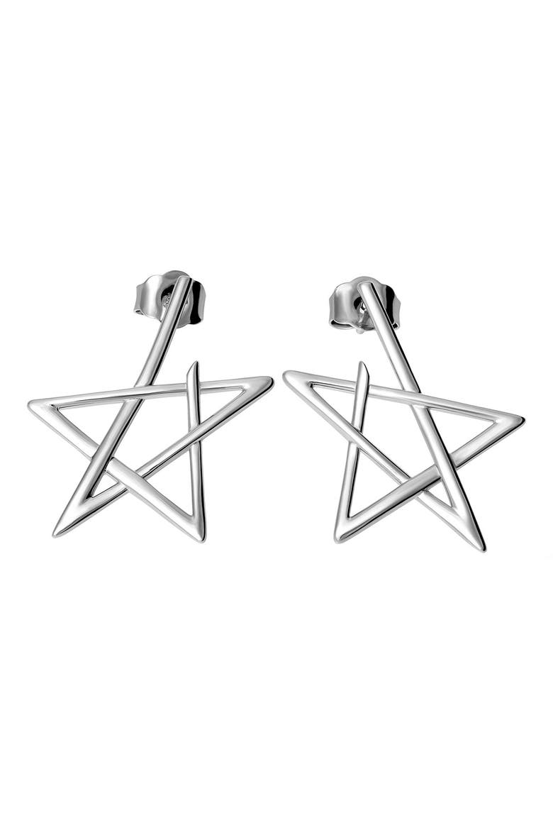 Sol Star Studs, Main, color, Sterling Silver