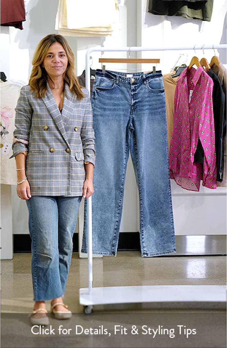 Sienna High Waist Relaxed Straight Leg Jeans, sales video thumbnail