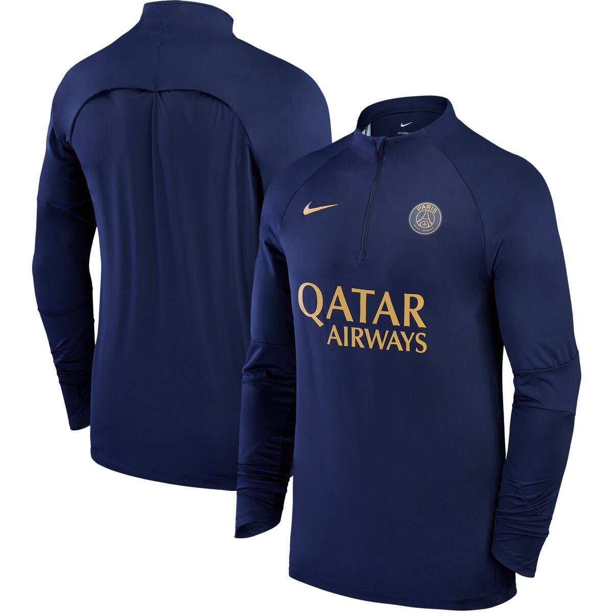 Men's Nike Navy Paris Saint-Germain 2023/24 Strike Drill Raglan