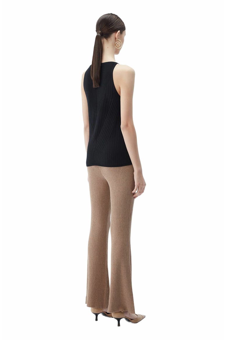Sleeveless Silk Cashmere Top, Alternate, color, black