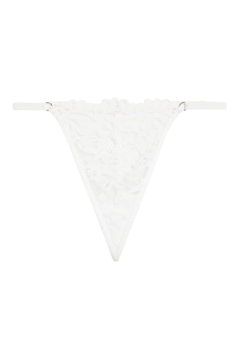 Lace G-String, Alternate, color, WHITE