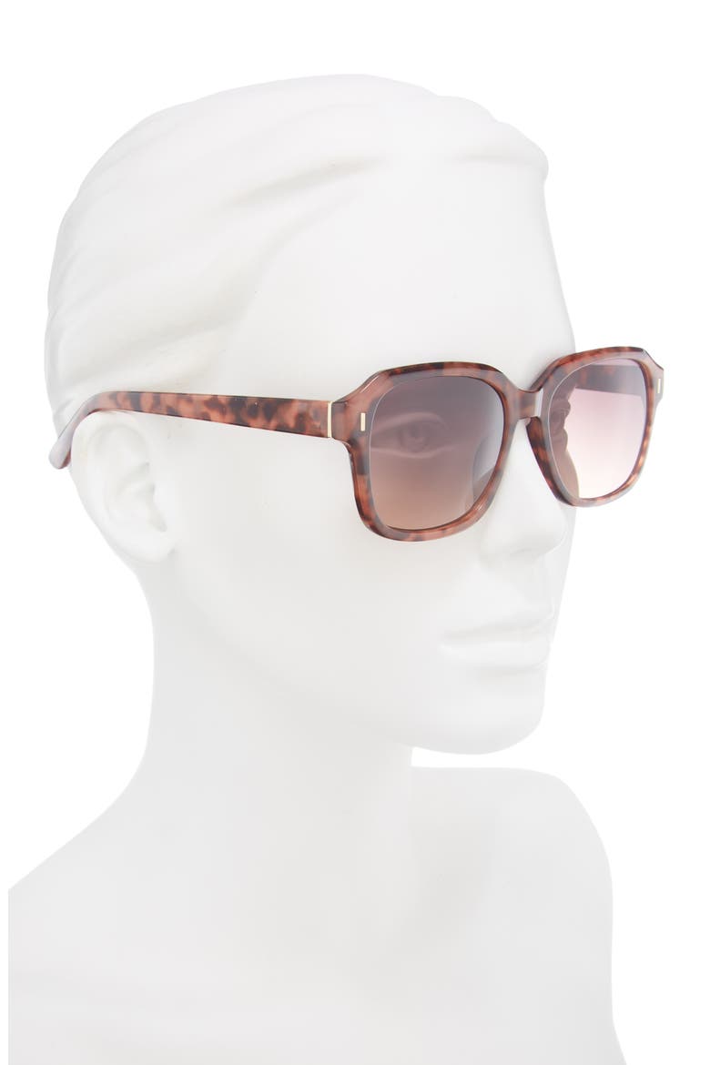 Gradient Square Sunglasses, Alternate, color, TORTOISE