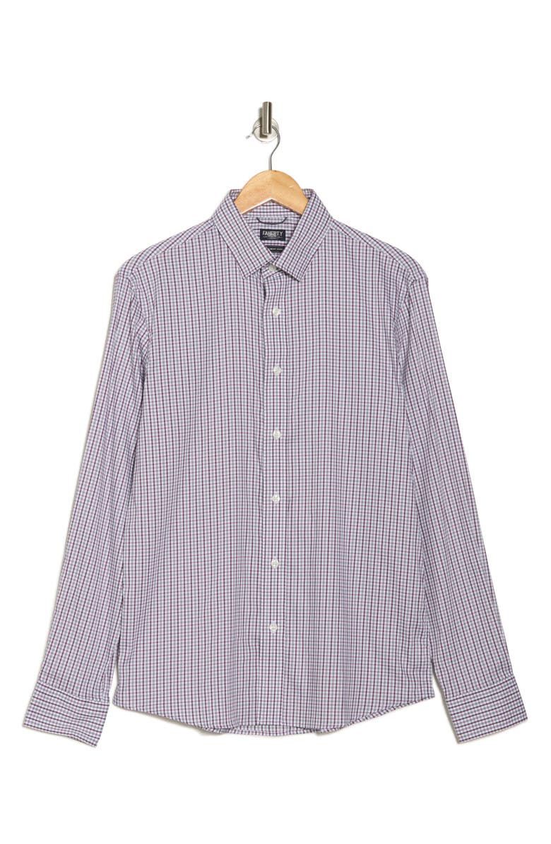 Faherty The Movement Plaid Button-Up Shirt, Alternate, color, Woodbury Plaid