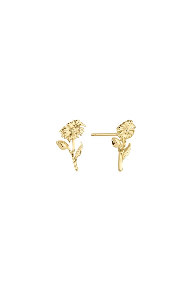 Elsie Birth Flower Studs, Main, color, Gold / April
