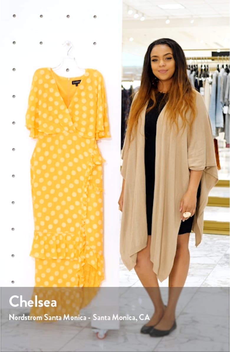 Ruffle Hem Silk Blend Dress, sales video thumbnail