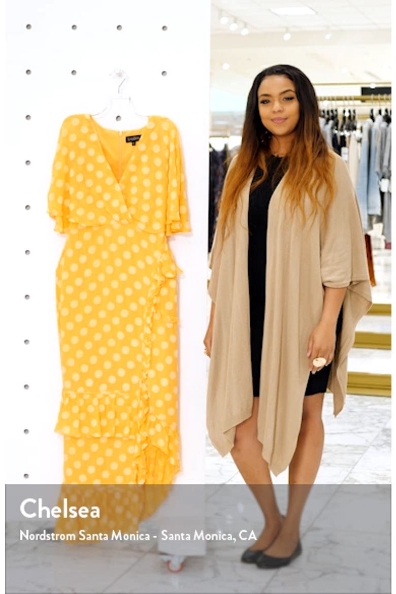 Ruffle Hem Silk Blend Dress video