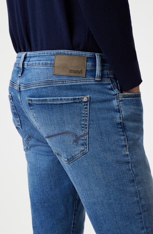 Mavi Jeans Zach Straight Leg Jeans In Mid Brushed Boston