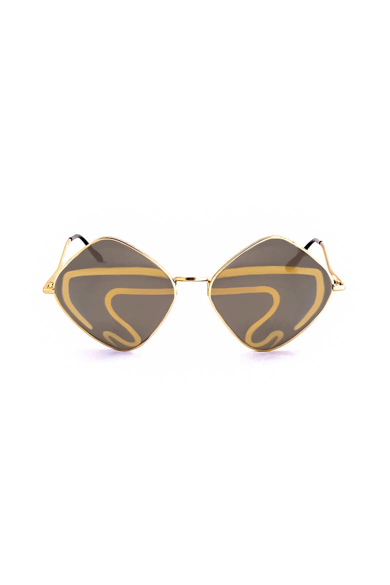 ReVamp Polarized Sunglasses, Main, color, Shaba