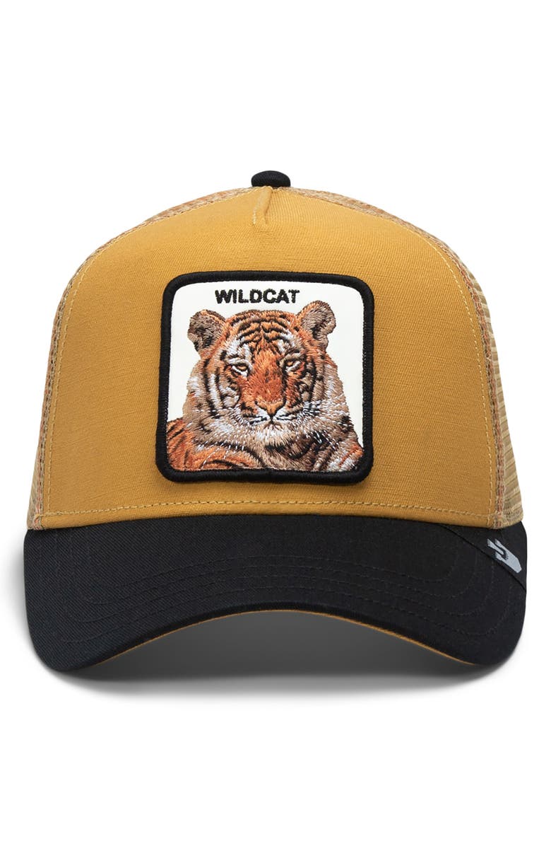 Goorin Bros. The Wildcat Tiger Trucker Hat, Alternate, color, 