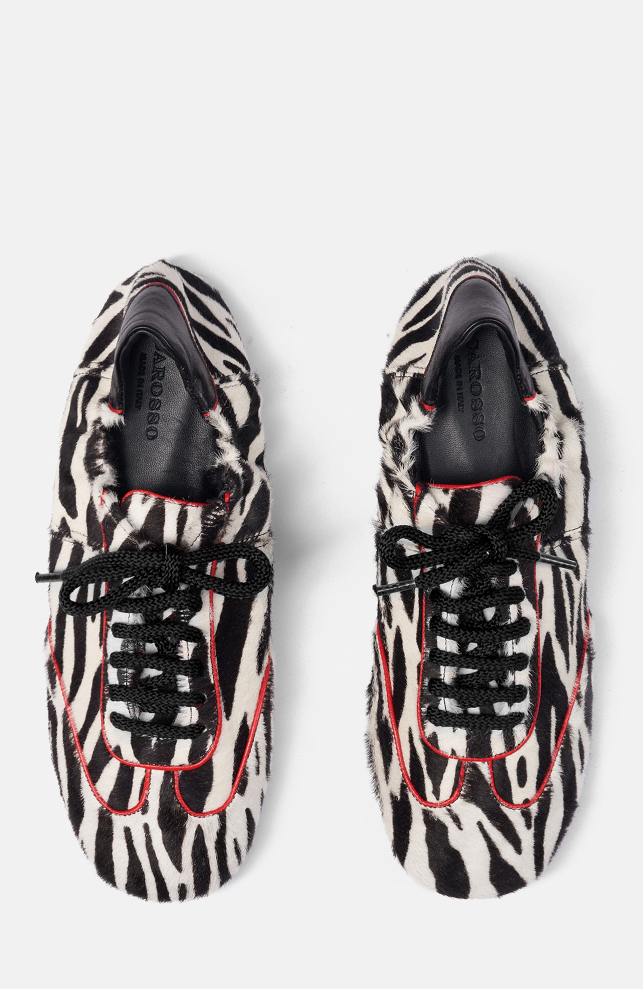 SCAROSSO Riley Sneakers, Alternate, color, Zebra - Ponyhair-Effect Calf