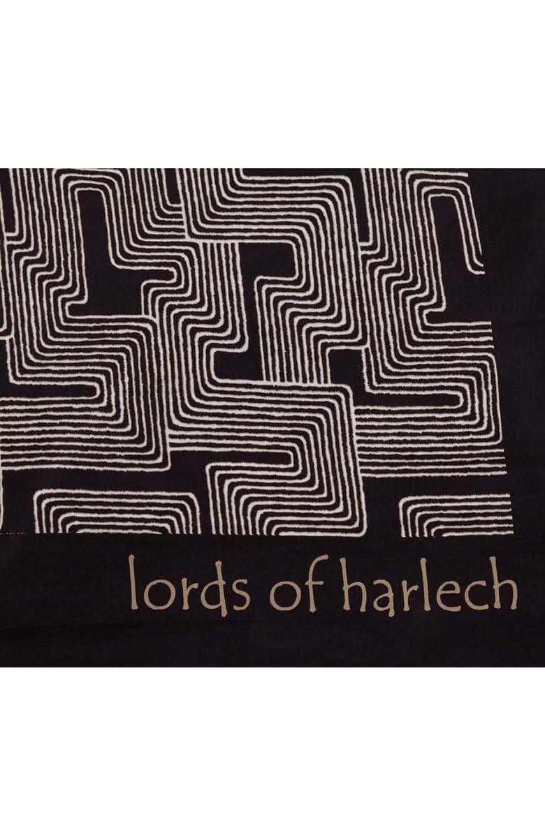 Lords of Harlech Inter Twine Womens Printed Scarf, Alternate, color, Inter Twine Black