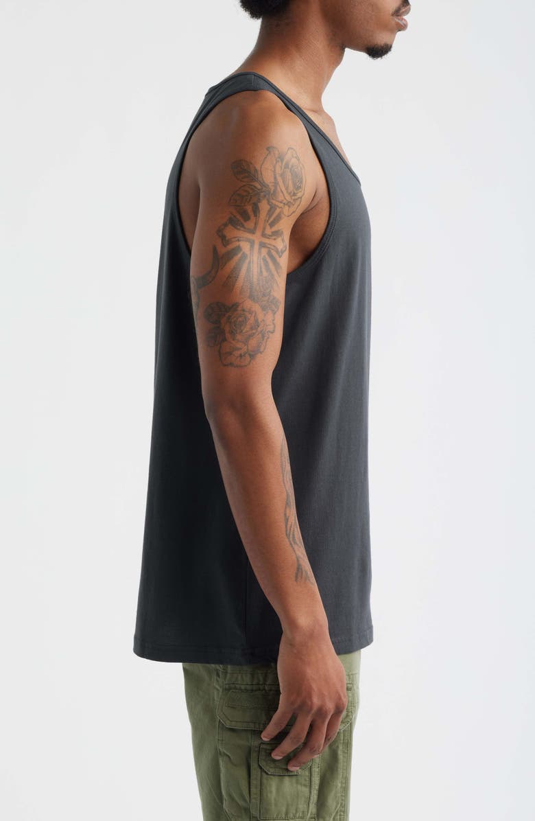 Rip Curl Shred Till Dead Cotton Graphic Tank, Alternate, color, Washed Black