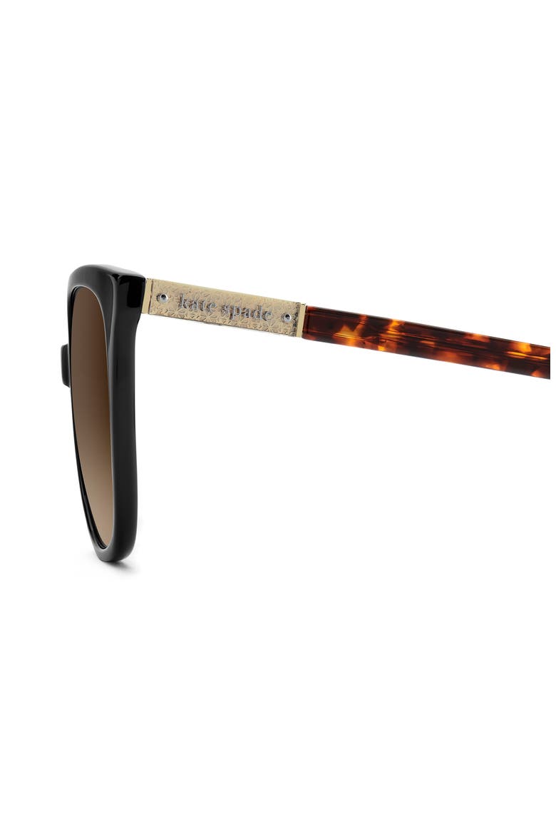 kaysie 58mm square sunglasses, Alternate, color, BLACK/ BROWN