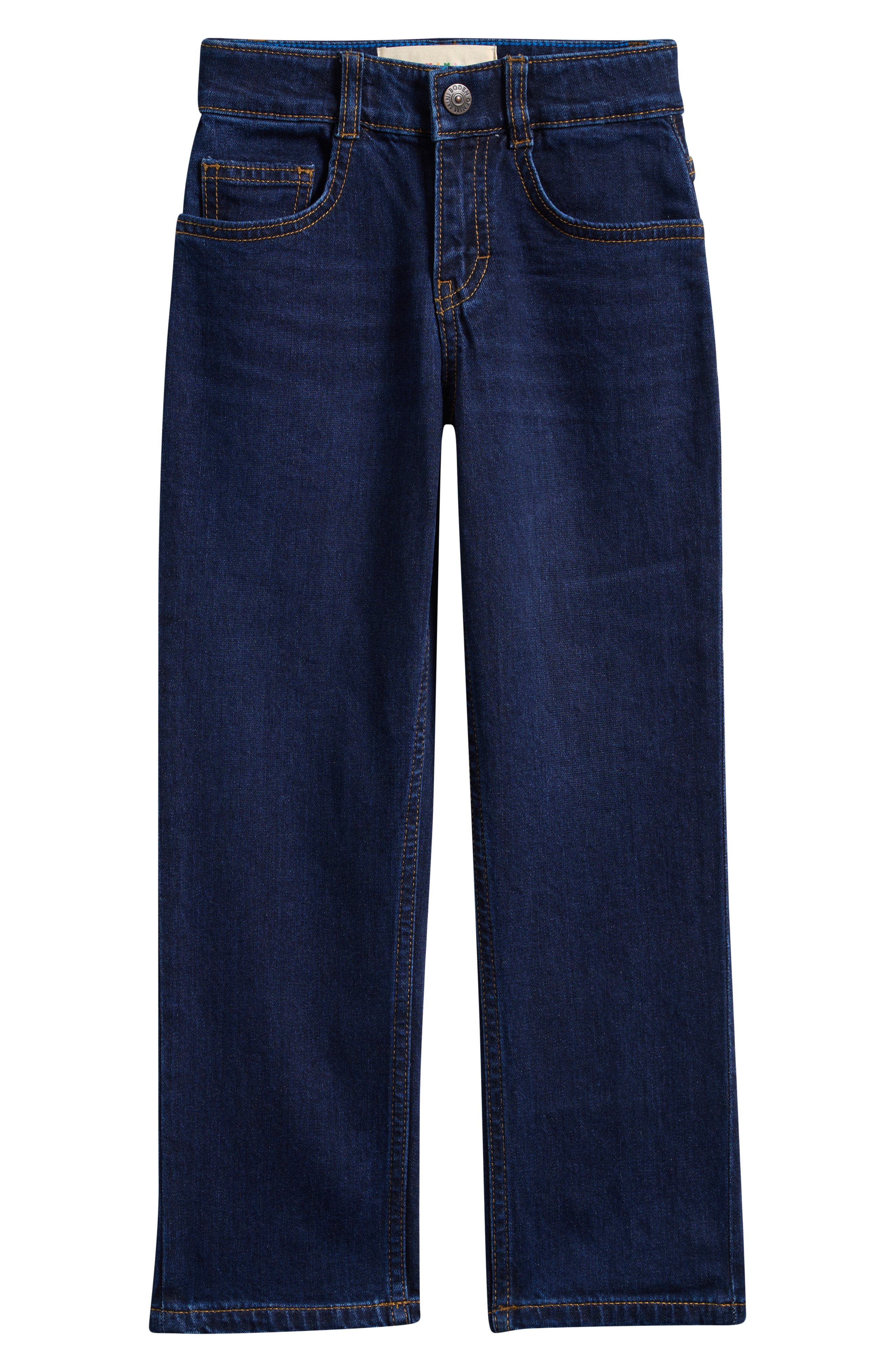Mini Boden Kids' Everyday Straight Stretch Cotton Jeans