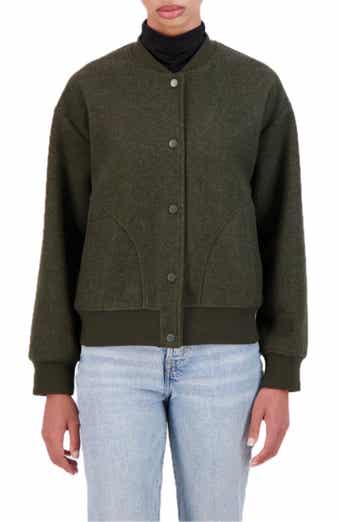 Ookie & Lala Faux Wool Bomber Jacket