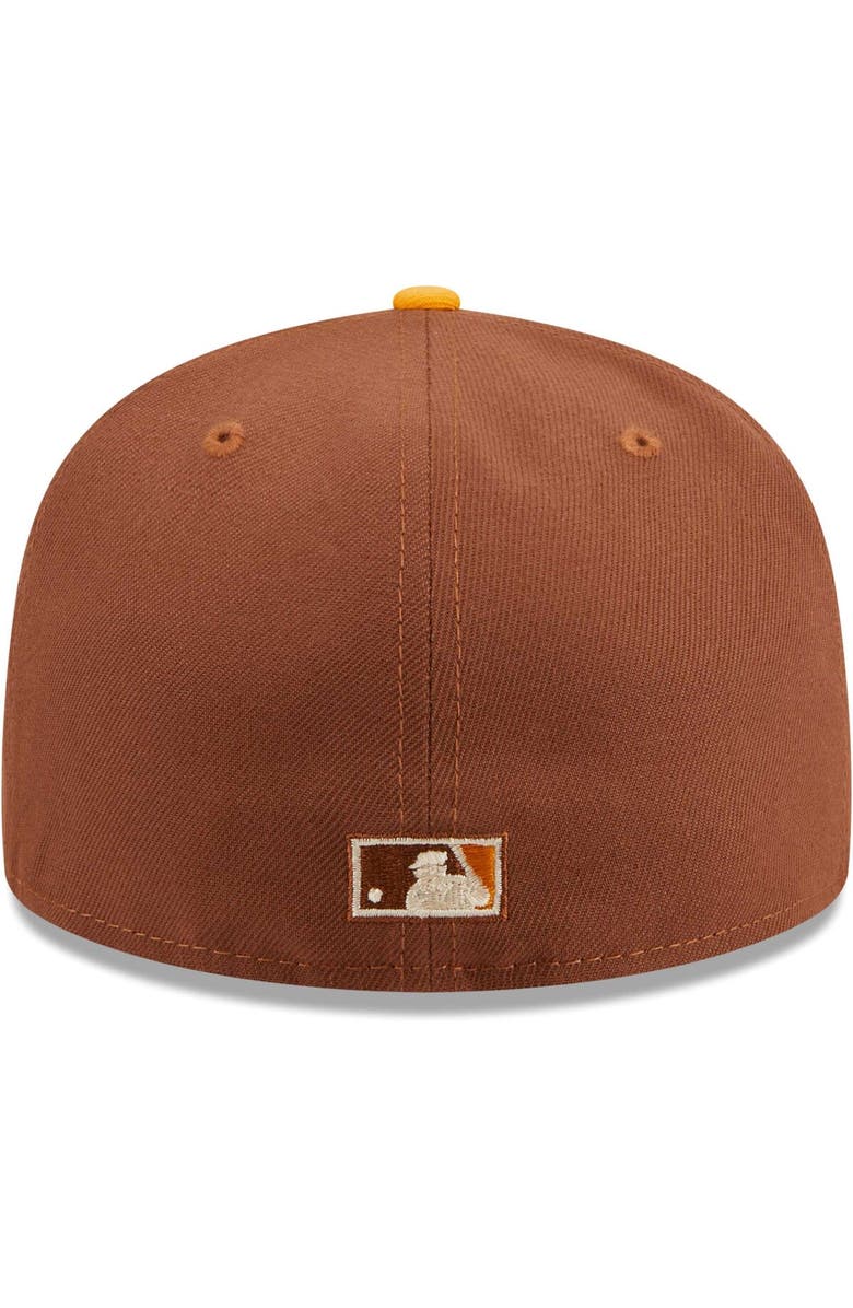New Era Men's New Era Brown Houston Astros Tiramisu 59FIFTY Fitted Hat, Alternate, color,