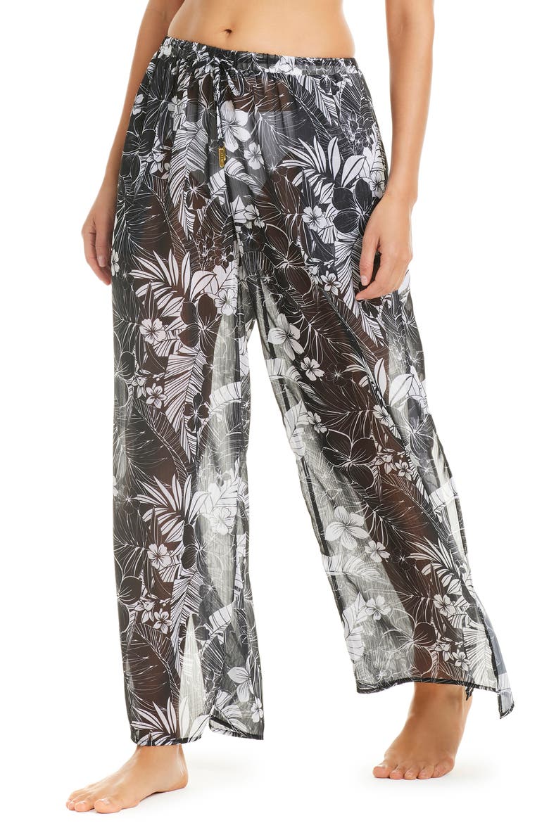 Slit Cover-Up Pants, Main, color, BLACK