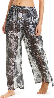 BLEU by Rod Beattie Slit Cover-Up Pants