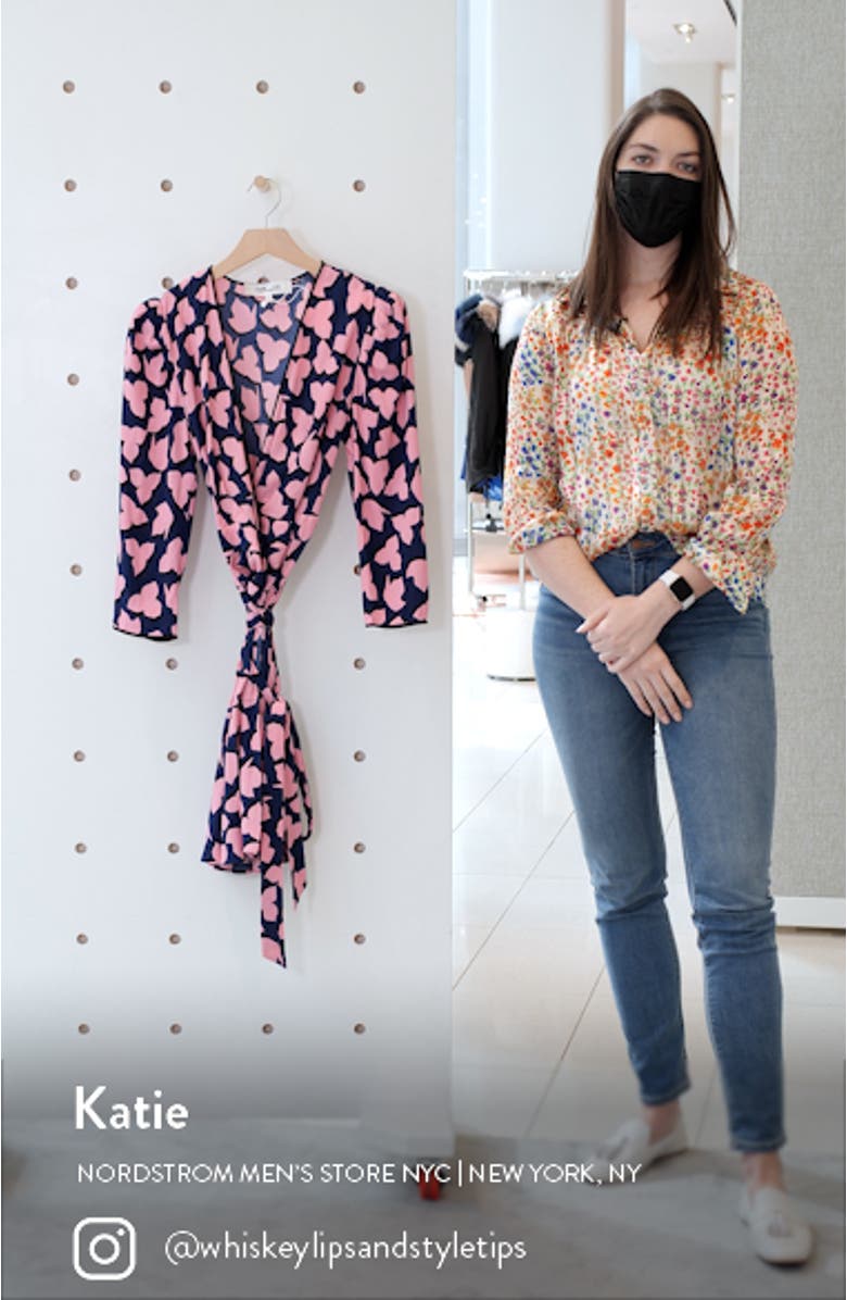 DVF Charlene Puff Sleeve Wrap Dress, sales video thumbnail