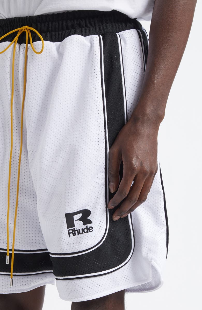 Rhude Court Baggy Mesh Basketball Shorts, Alternate, color, 